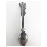 Spoon With A Dog Head On Handle Bar Brooch.