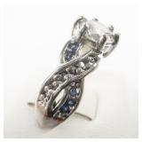 Various Makers Group Of 10 Base Metal Rings. Size 7-7.75.