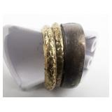 Various Makers Group Of 10 Base Metal Rings. Size 7-7.75.