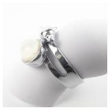 Dolphin Base Metal Adjustable Ring. Size 6-6.75.