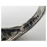 Kabana Oval Cut Turquoise Sterling Silver Ring. Size 5.75 - 6.