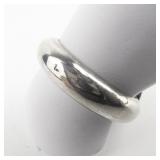 Opal Two-Tone Flower Sterling Silver Ring. Size 7.25 - 7.5.