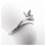 Lindberg Marquise Cut CZ Sterling Silver Ring. Size 9 - 9.25.