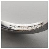 AVON White Fire Opal Sterling Silver Ring. Size 6.