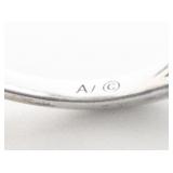 Richline Sky Blue Topaz & Diamond (?) Accented Sterling And 10K Yellow Gold Ring. Size 7.