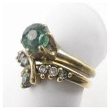 Group Of 7 Base Metal Rings. Size 9-9.75.