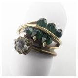 Group Of 6 Base Metal Rings. Size 6-6.75.