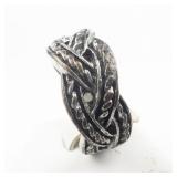 Group Of 6 Base Metal Rings. Size 6-6.75.