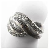 Group Of 3 Base Metal Rings. Size 8 - 8.25.