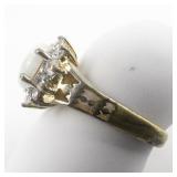 Group Of 3 Base Metal Rings. Size 8 - 8.25.