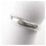 Yellow Citrine Sterling Silver Statement Ring. Size 5.75 - 6.