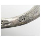 Yellow Citrine Sterling Silver Statement Ring. Size 5.75 - 6.