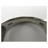 OTC international Marcasite Dome Sterling Silver Ring. Size 8 - 8.25.