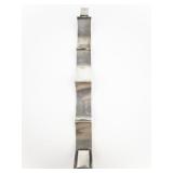 ***Mexico*** Aztec Sterling Silver Panel Bracelet.