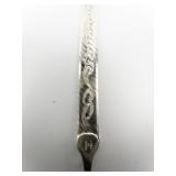 MILOR Double Sided Fancy Sterling Silver Herringbone Bracelet. Italy