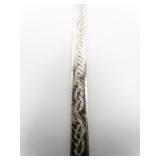 MILOR Double Sided Fancy Sterling Silver Herringbone Bracelet. Italy