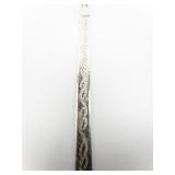 MILOR Double Sided Fancy Sterling Silver Herringbone Bracelet. Italy