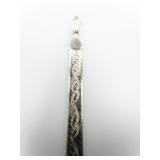 MILOR Double Sided Fancy Sterling Silver Herringbone Bracelet. Italy