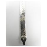 MILOR Double Sided Fancy Sterling Silver Herringbone Bracelet. Italy