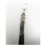 MILOR Double Sided Fancy Sterling Silver Herringbone Bracelet. Italy