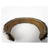 Native American Or Mayan(?) Pair Of Beaded Loom Cuff Bracelets.