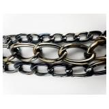 Chunky Triple Chain Stainless Steel Chain Bracelet .
