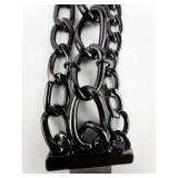 Chunky Triple Chain Stainless Steel Chain Bracelet .