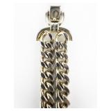 Sperry Chunky Stainless Steel Double-Chain Bracelet.