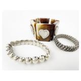 Group of 3 Stretch Bracelets.