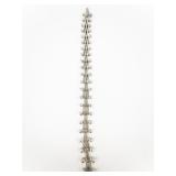 Unique White Base Metal Bracelet.