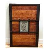 Decorative Wooden and Tile Accent Wall Hanging