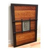 Decorative Wooden and Tile Accent Wall Hanging