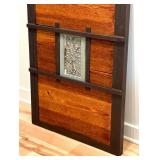 Decorative Wooden and Tile Accent Wall Hanging
