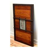 Decorative Wooden and Tile Accent Wall Hanging