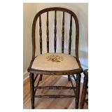 Pair of Nice Vintage Needlepoint Seated Chairs
