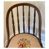 Pair of Nice Vintage Needlepoint Seated Chairs