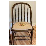 Pair of Nice Vintage Needlepoint Seated Chairs