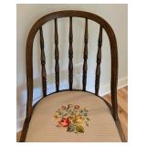 Pair of Nice Vintage Needlepoint Seated Chairs