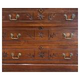 Vintage Victorian East Lake Style Three Drawer Dresser with Marble Top
