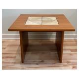 Gangso Mid Century MCM Vintage Danish Modern Teak Wood Ceramic Tile Coffee Table