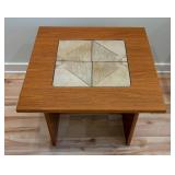 Gangso Mid Century MCM Vintage Danish Modern Teak Wood Ceramic Tile Coffee Table