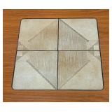 Gangso Mid Century MCM Vintage Danish Modern Teak Wood Ceramic Tile Coffee Table