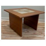 Gangso Mid Century MCM Vintage Danish Modern Teak Wood Ceramic Tile Coffee Table
