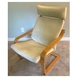 Ikea Poang Chair with Ottoman