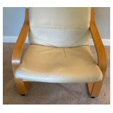 Ikea Poang Chair with Ottoman