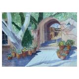 Framed Watercolor Painting by Herndon Grice