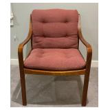 Vintage Mid Century Teak Accent Chair