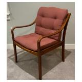 Vintage Mid Century Teak Accent Chair