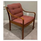 Vintage Mid Century Teak Accent Chair