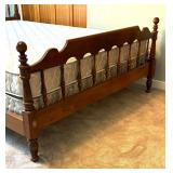 Vintage Queen Bed Headboard and Footboard